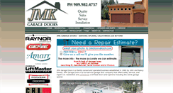Desktop Screenshot of jmkgaragedoors.com